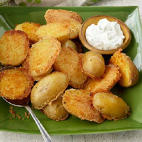 Crispy Parmesan Baked Potatoes