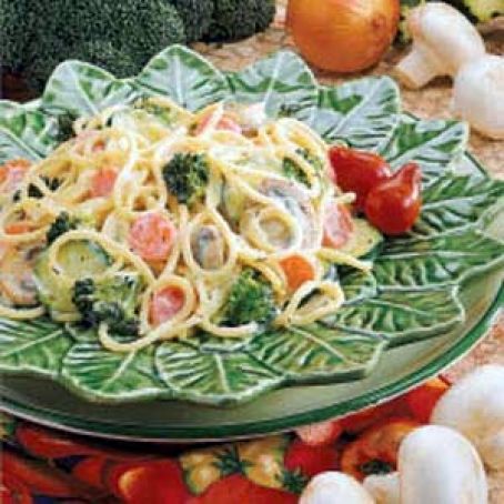 Creamy Garden Spaghetti