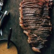 TOP BUTT STEAK w/WHISKEY MSTD SAUCE