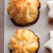 KOKOSMAKRONEN (CHOCOLATE-DIPPED COCONUT MACAROONS)