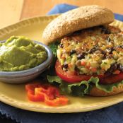 Jalapeño Black Bean and Rice Burger