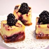 Blackberry Swirl Cheesecake Bars