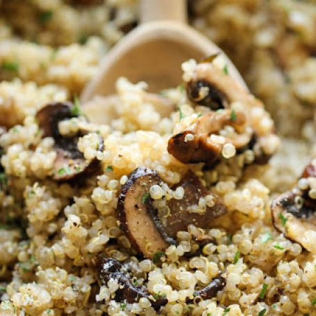 Garlic Mushroom Quinoa