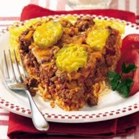 Cheeseburger Spaghetti Pie