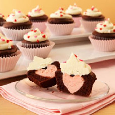 Heart Surprise-Inside Cupcakes