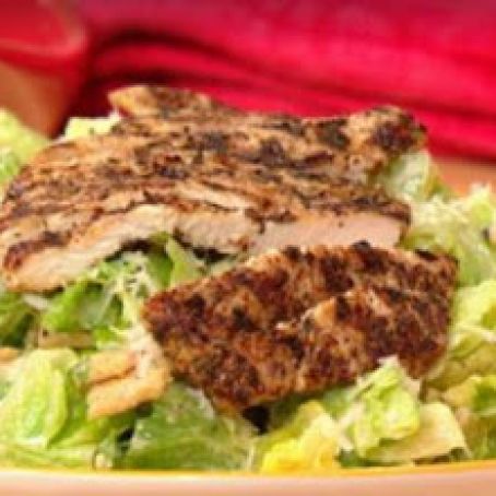 Sesame Caesar with Za’atar Rub Grilled Chicken Salad