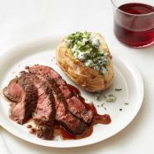 Steak With Blue Cheese Potatoes
