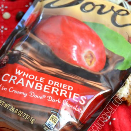 Dark Chocolate Cranberry Brownie Bites