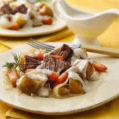 Slow Cooker Pot Roast with Creamy Dill Sauce