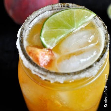 Juicy Peach Margaritas