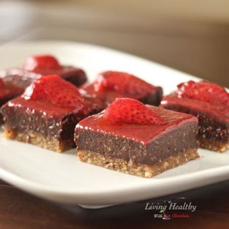 bars - Chocolate Fudge Strawberry Cookie Bars