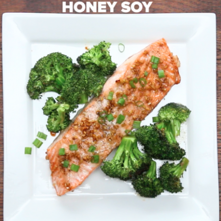 One-Pan Honey Soy Salmon