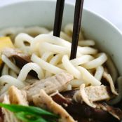 Chicken Udon Soup with Bok Choy