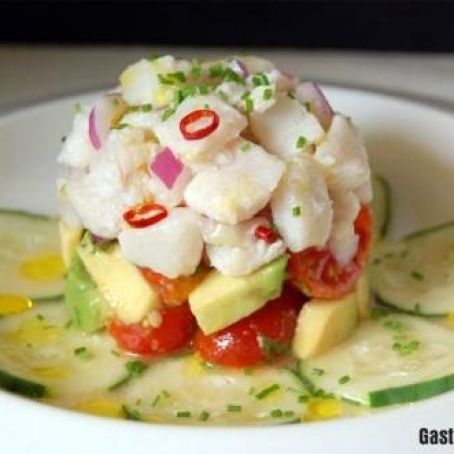 CEVICHE DE PESCADO CON AGUACATE