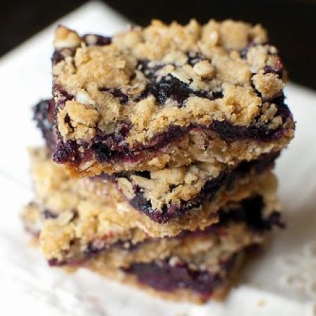 Blueberry Oatmeal Crumble Bars