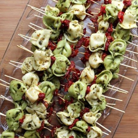 Tortellini, Easy Pesto Skewers