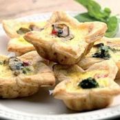 Mushroom Cheddar Tarts