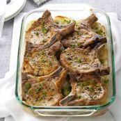 Pork Chops with Scalloped Potatoes