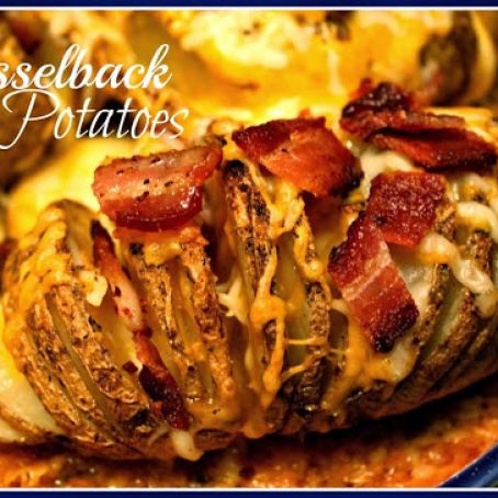 Loaded Hasselback Potatoes!