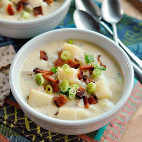 Potato Lover's Soup with Crispy Bacon - 5 points+