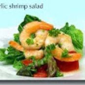 Shrimp and garlic salad