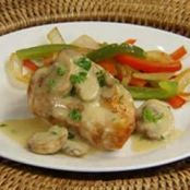 Mushroom Chicken in Dijon-Wine Sauce