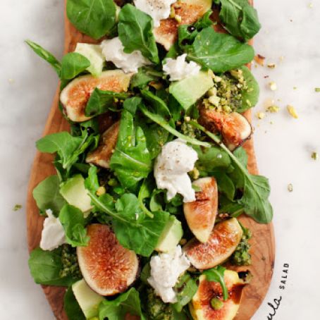 Salad Fig and Arugula w/ Pistachio Pesto
