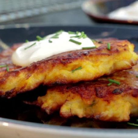 Latkes - Sweet Potato-Chive Latkes