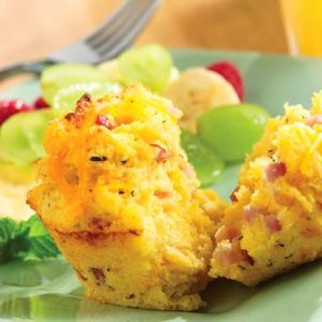Ham and Cheese Spud Muffins