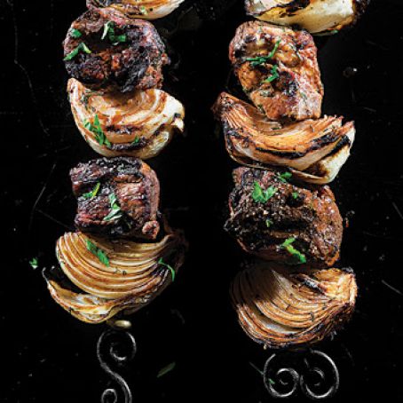 Shashlik (Russian Lamb Kebab with Tomato-Prune Sauce)