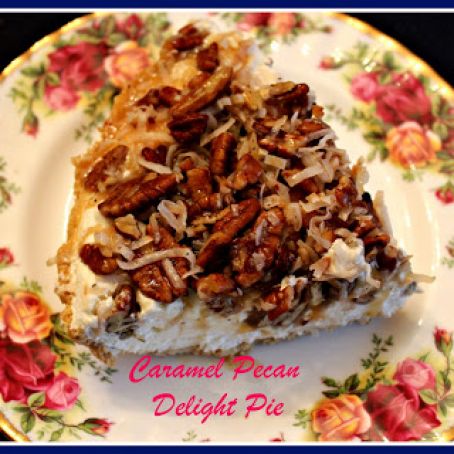 Caramel Pecan Delight Pie!