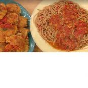 Cacciatore Chicken Thighs with Whole Grain Pasta