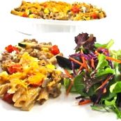 Decadently Delicious and Low Calorie, Beefy Mac and Cheese Casserole