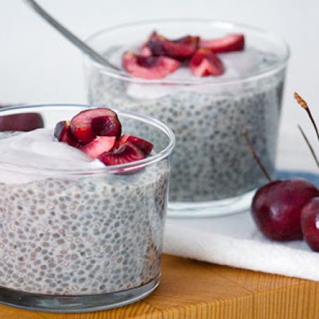 Cherry Chia Seed Pudding