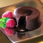 Molten Spiced Chocolate Cabernet Cakes