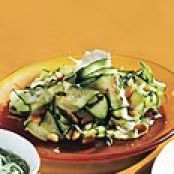 Shaved Zucchini Salad with Parmesan Pine Nuts
