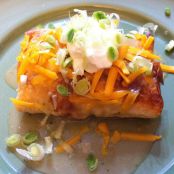 Baked Chicken Chimichangas