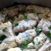 Stuffed Cabbage Leaves with Rice - (Lahanodolmades)