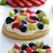 Sugar Cookie Fruit Pizzas