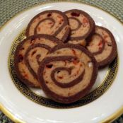 Chocolate Peppermint Pinwheel Cookies