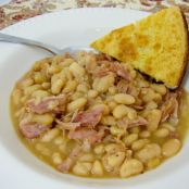 Slow Cooker Ham & White Beans