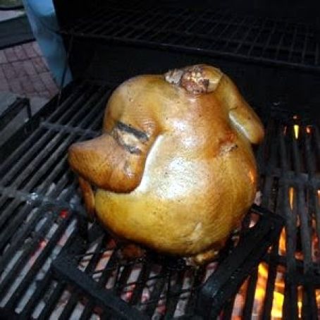 Paula Deens Beer in the Rear Chicken