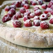 Lemon Raspberry Mascarpone Pizza
