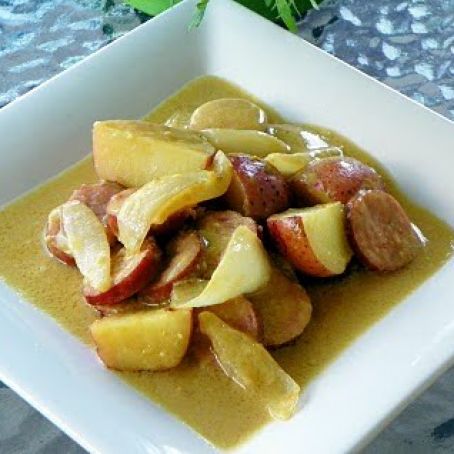 Honey Mustard Kielbasa and Potatoes