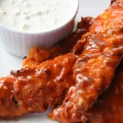 FINGERS****Spicy Chicken Strips with Blue Cheese Dip