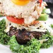 Mile high power breakfast burger