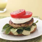 Open-Faced Chicken Avocado Burgers