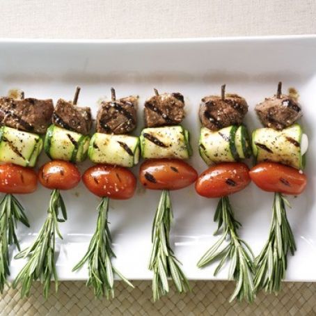 Mediterranean lamb skewers