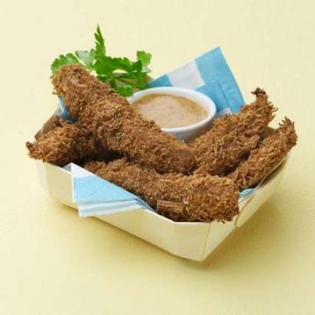 Crispy Chicken Fingers with Honey-Mustard Sauce