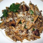 Penne with Roasted Mushroom Pesto